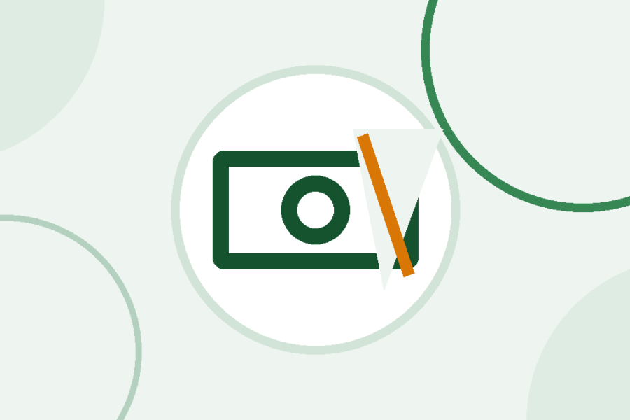 Icono de un billete al que le falta una parte