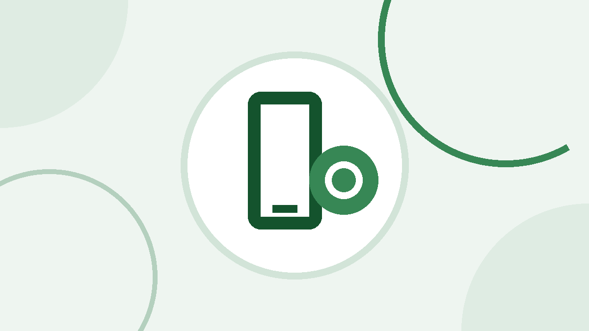 Icono de un teléfono móvil con una moneda