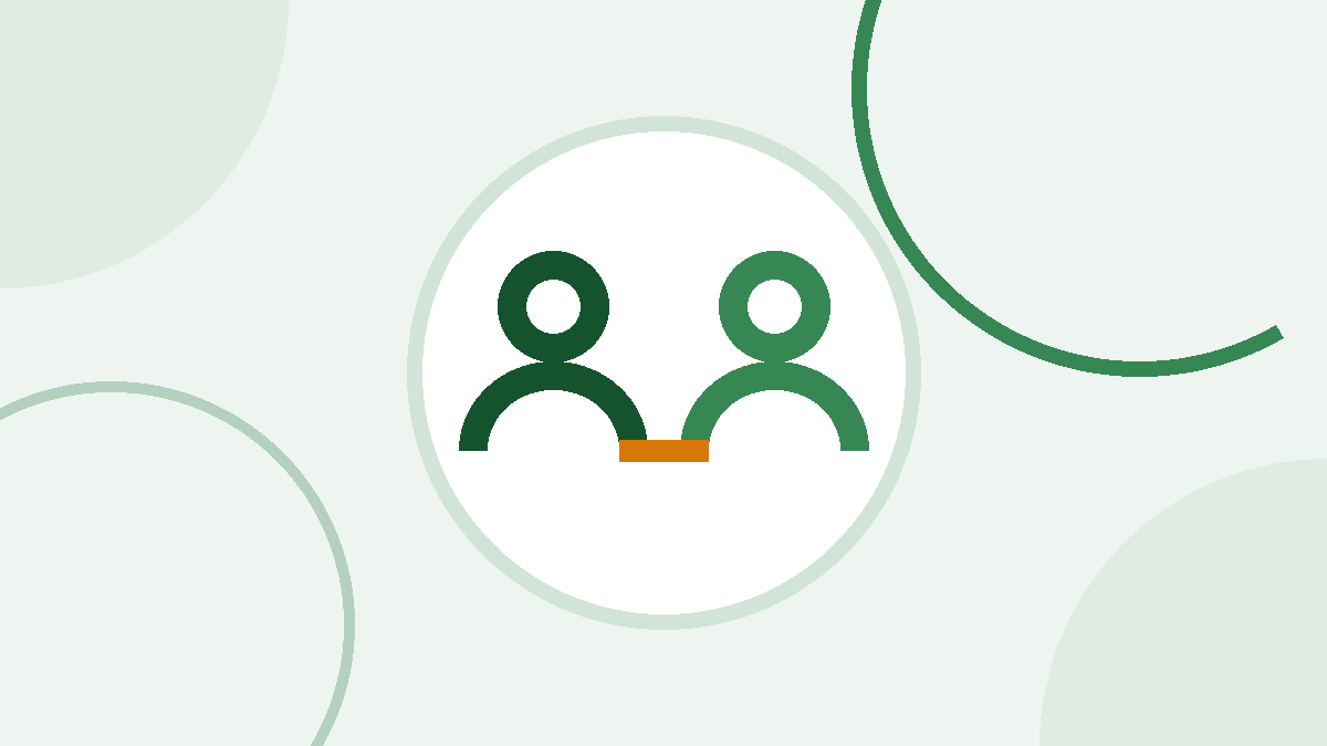 Icono de dos personas unidas